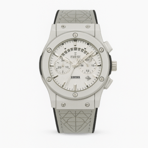 Hublot-Inspired Chronograph Watch – Silver Dial