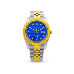 Rolex Oyster (Blue Dial with Gold Accents)
